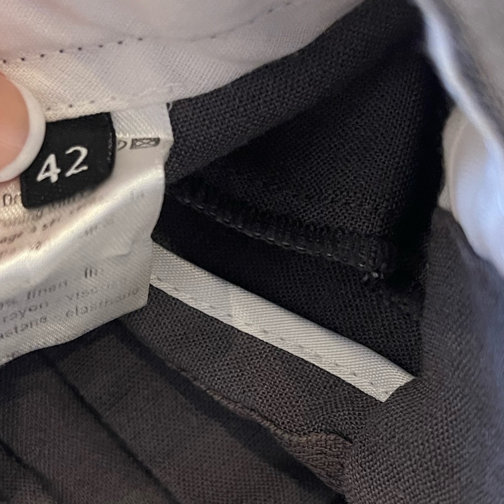 42 euro size Joseph grey linen long slim pants